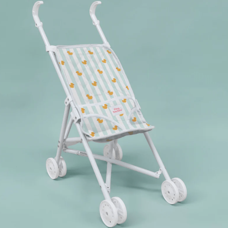 Tiny Harlow Folding Dolls Stroller Blue Ducky