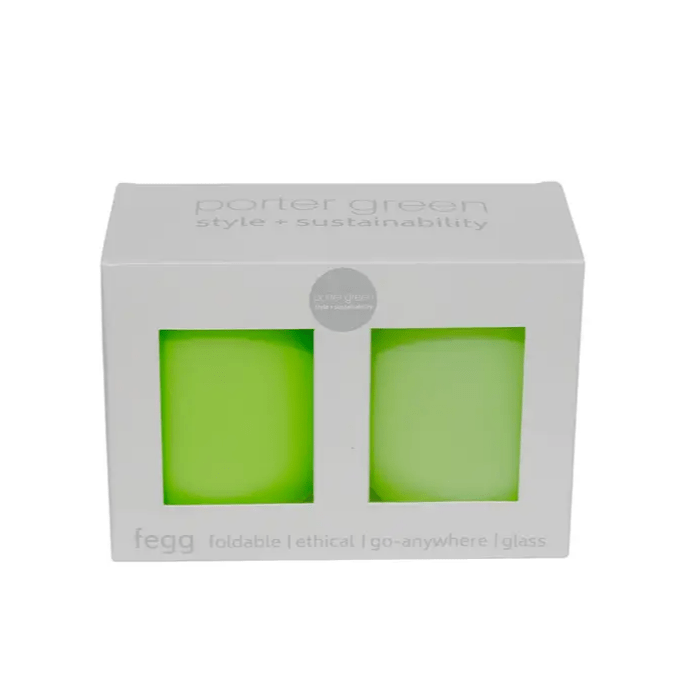 Porter Green Fegg Silicone Lime Tumblers