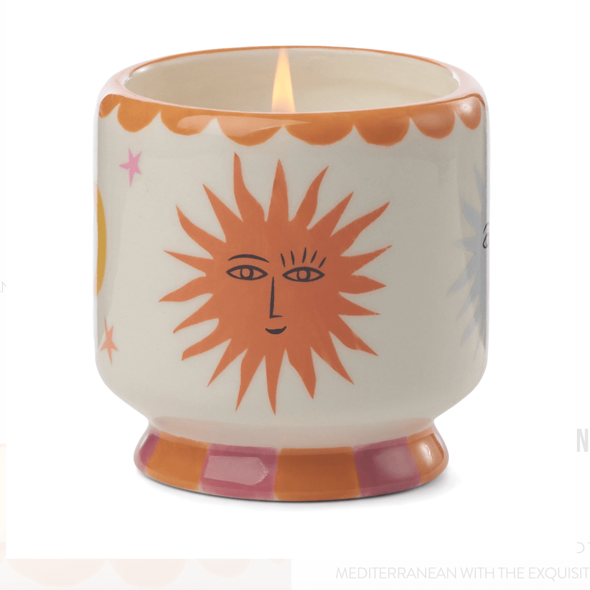 Adopo 8oz Ceramic Candle Orange Blossom