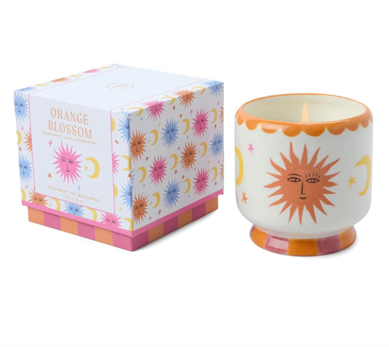 Adopo 8oz Ceramic Candle Orange Blossom