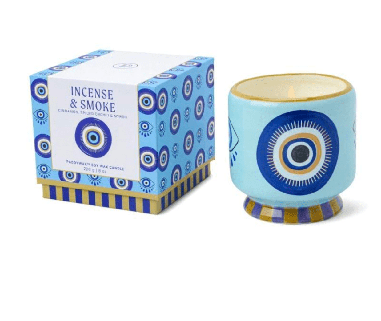 Adopo 8 oz Ceramic Candle Eye Incense & Smoke