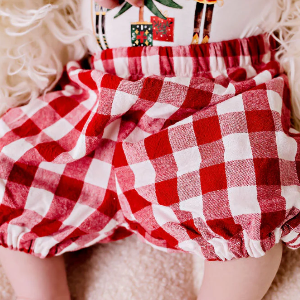 Confetti Kids Red Gingham Bloomers