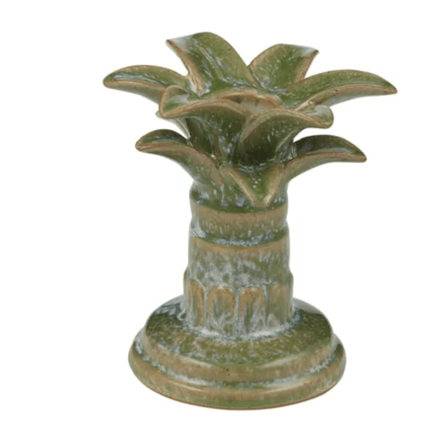 Aloha Ceramic Candleholder Large Green