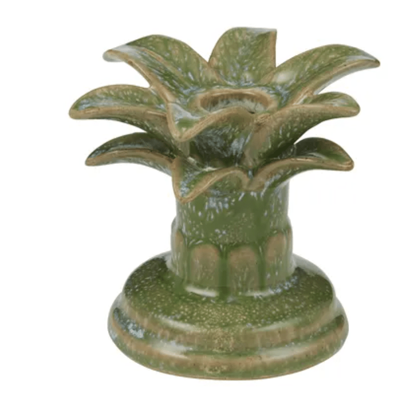 Aloha Ceramic Candleholder Green