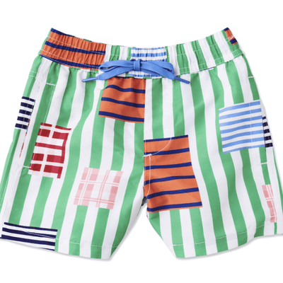 Kip and Co Stripe on Stripe Boardies