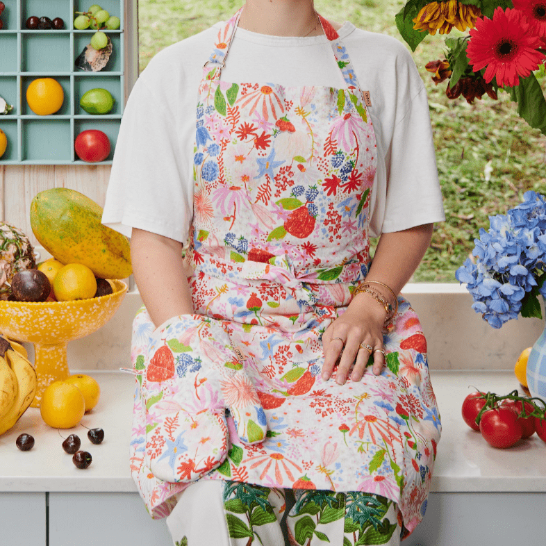 Kip and Co Meandering Meadow Linen Apron