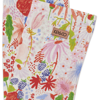 Kip and Co Meandering Meadow Linen 4P Napkin Set