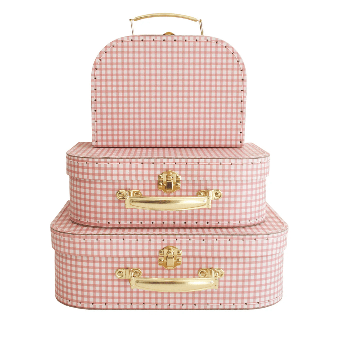 Alimrose Kids Carry Case Set of 3 Gingham