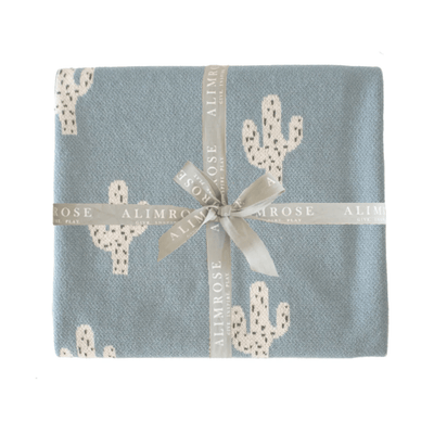 Alimrose Cactus Baby Blanket Blue