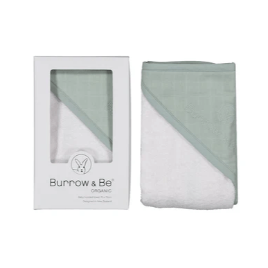 Burrow and Be  Hooded Towel Sage