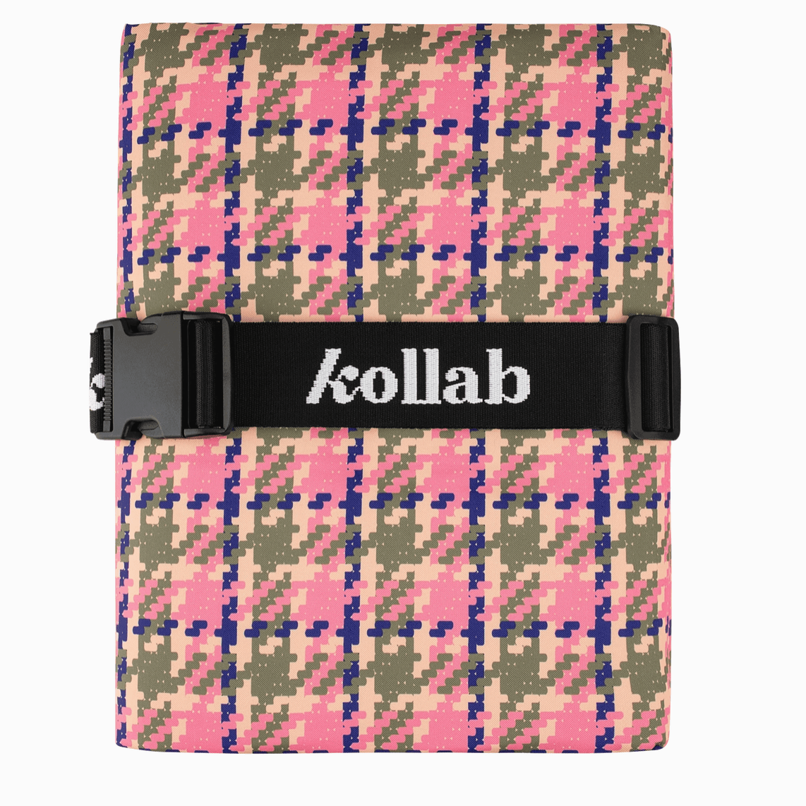 Kollab Picnic Mat Pink Houndstooth