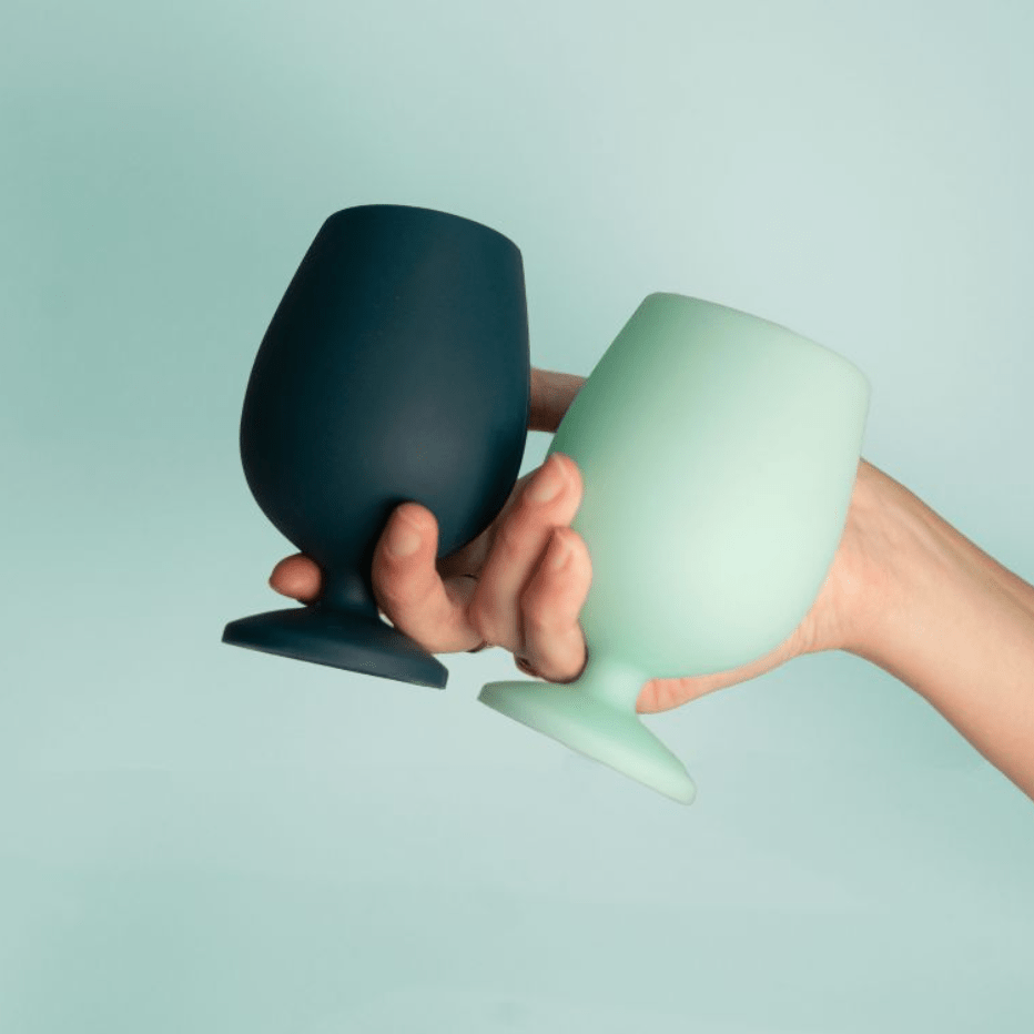 Porter Green Mist + Ink | Stemm | Silicone Unbreakable Wine Glasses