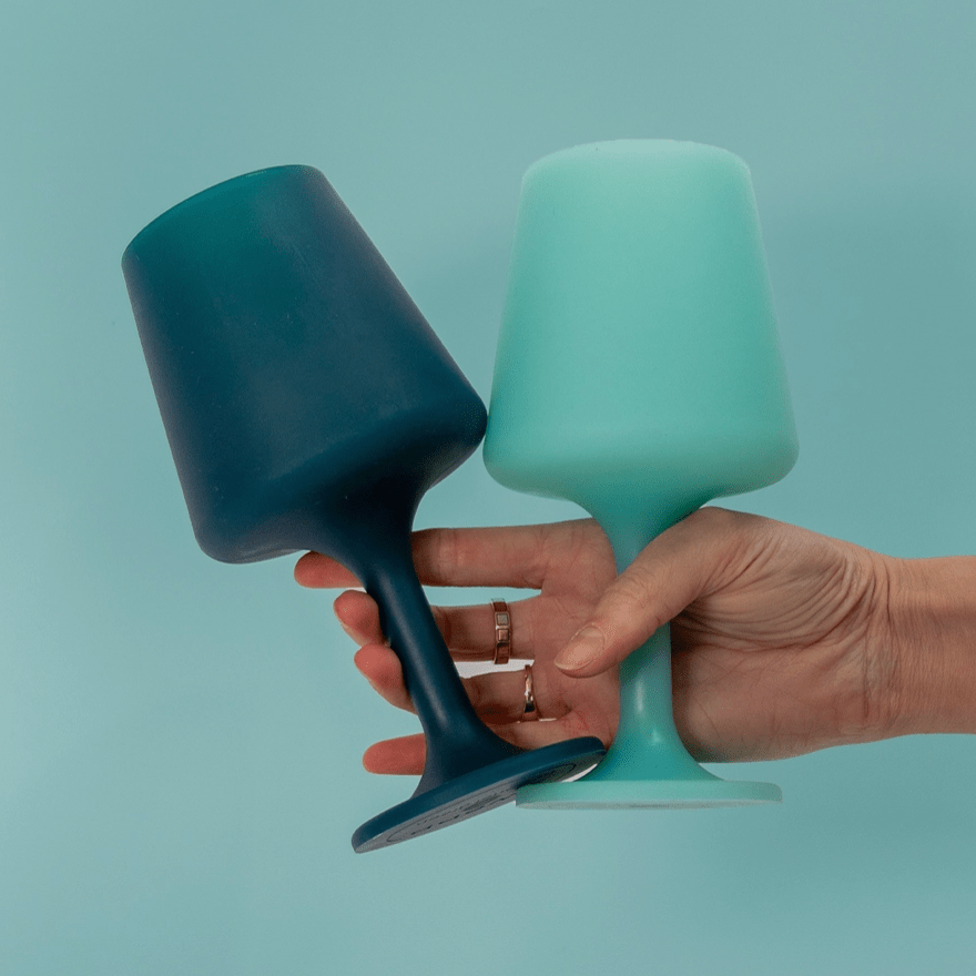 Porter Green Mist + Ink | Swepp | Silicone Unbreakable Wine Glasses