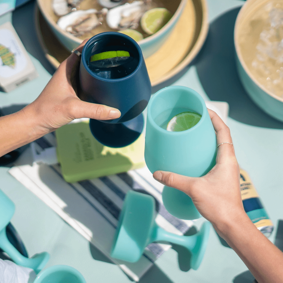 Porter Green Mist + Ink | Swepp | Silicone Unbreakable Wine Glasses