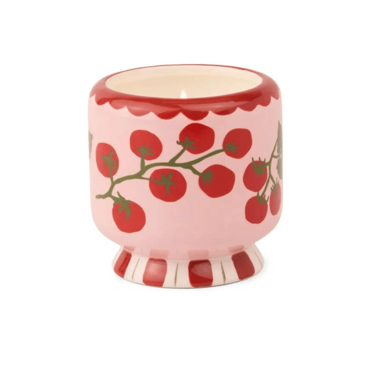 Adopo 8oz Tomato Vine Ceramic Candle Heirloom Tomato