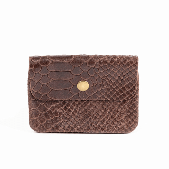 Maison Fanli Snake Coin Purse Camel