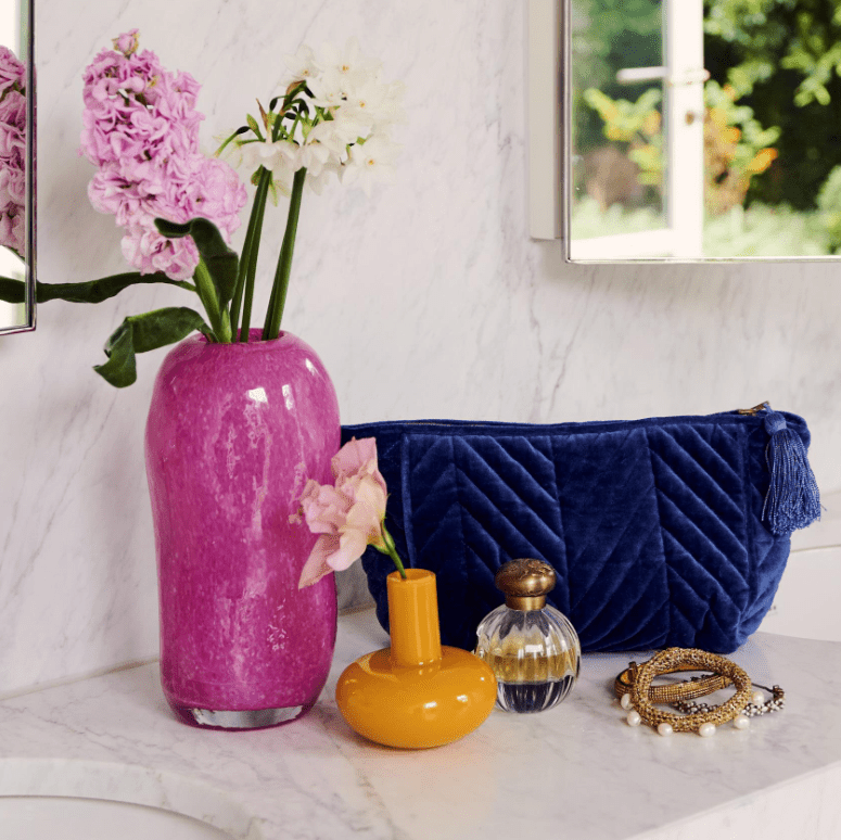 Kip and Co Ocean Dreamer Velvet Toiletry Bag