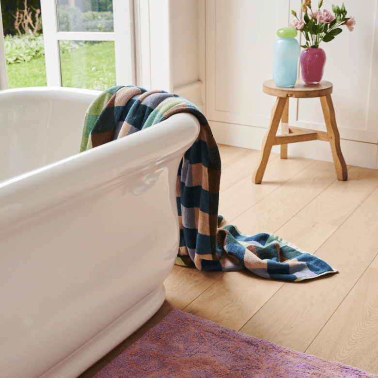 Kip and Co Woodlands Tartan Terry Bath Towel