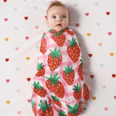 Kip and Co Strawberry Jam Bamboo Swaddle