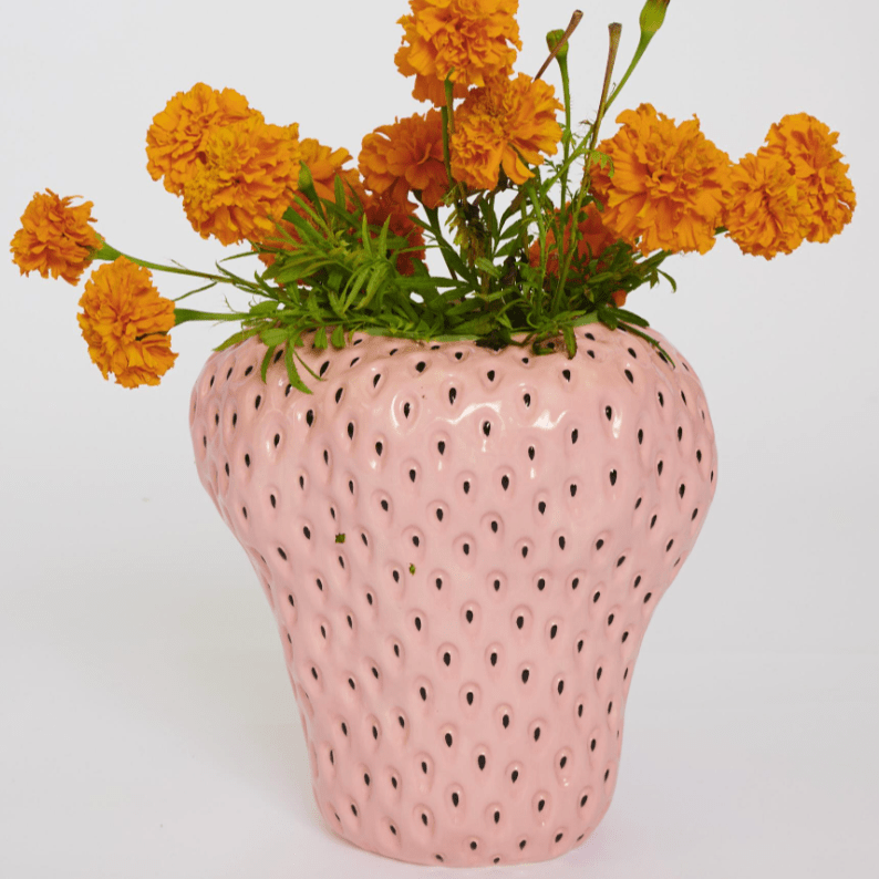 Kip and Co Pink Pineberry Vase