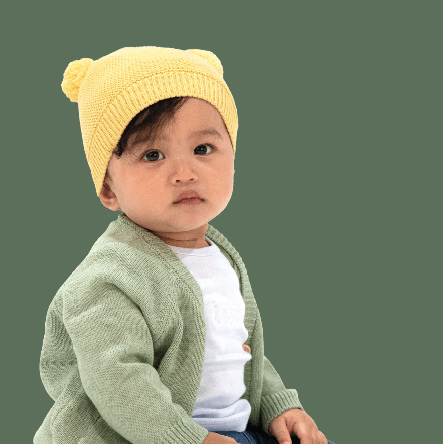 Toshi Organic Beanie Snowy/Banana