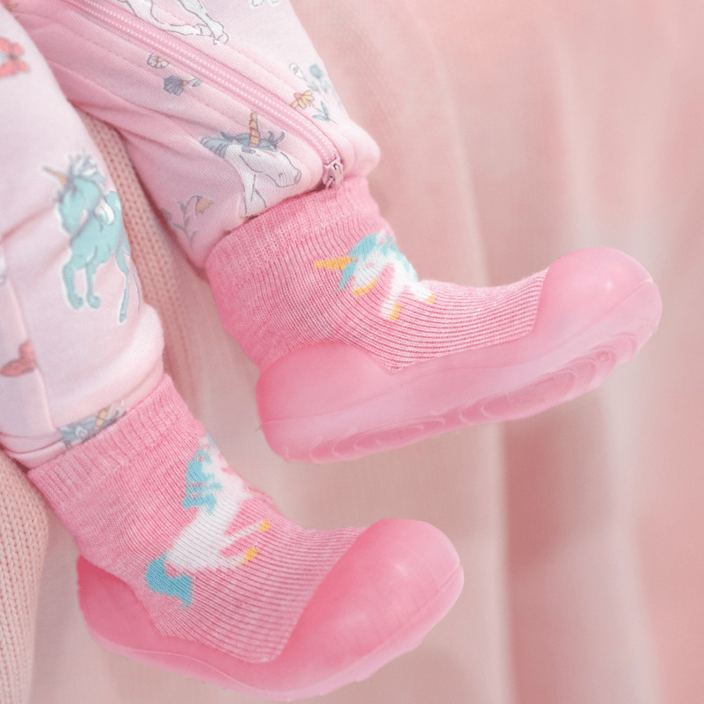 Toshi Hybrid Walking Socks Jacquard Unicorn