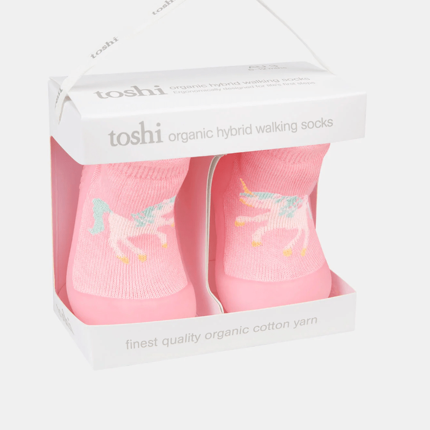 Toshi Hybrid Walking Socks Jacquard Unicorn