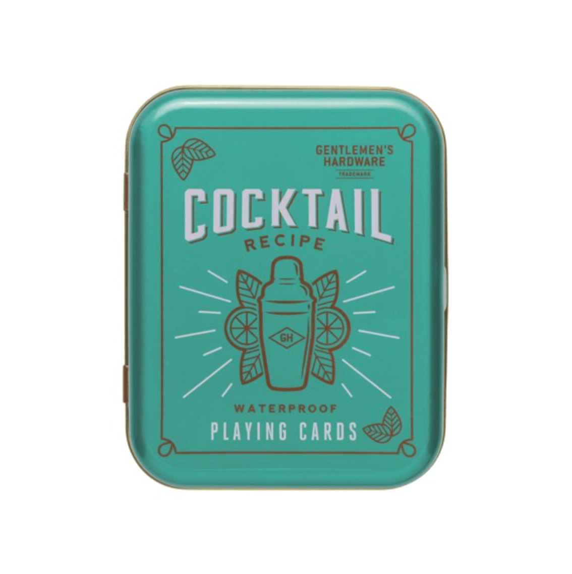 Gentlemen's Hardware Cocktail Themed Playing Cards