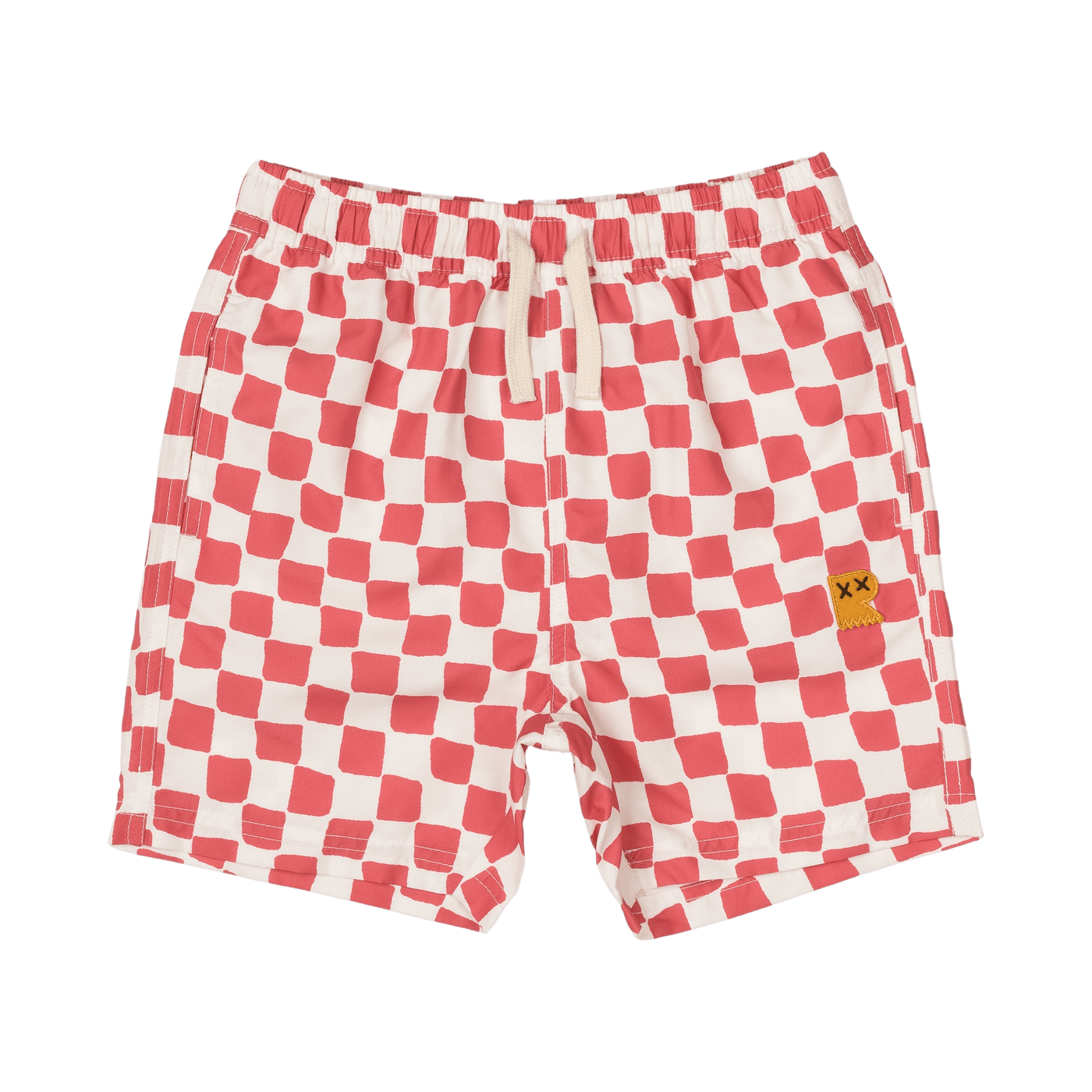 Rock Your Kid Red Checker Boardshorts