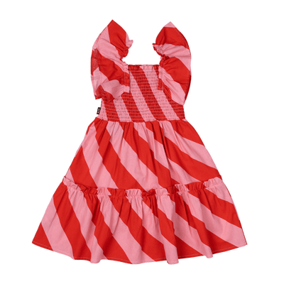 Rock Your Kid Candy Wrap Shirred Dress