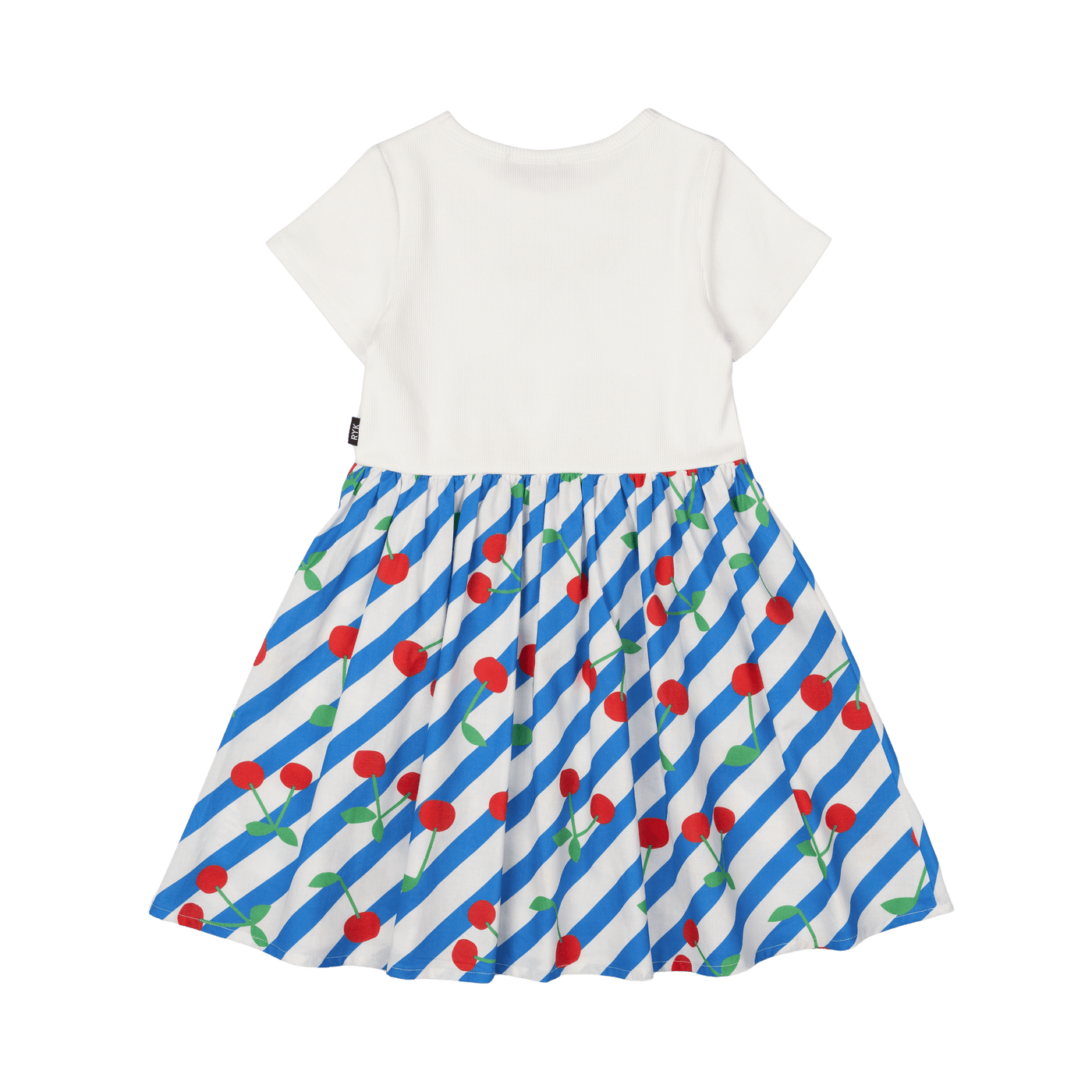 Rock Your Kid Cherry Stripes T Shirt Dress