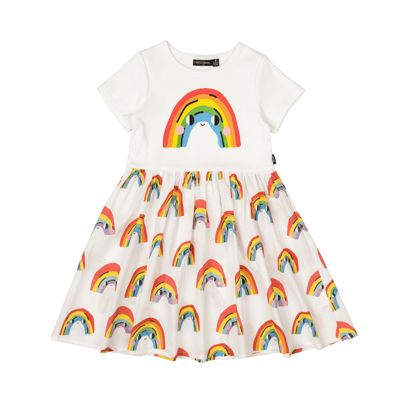 Rock Your Kid Over the Rainbow T Shirt Dress