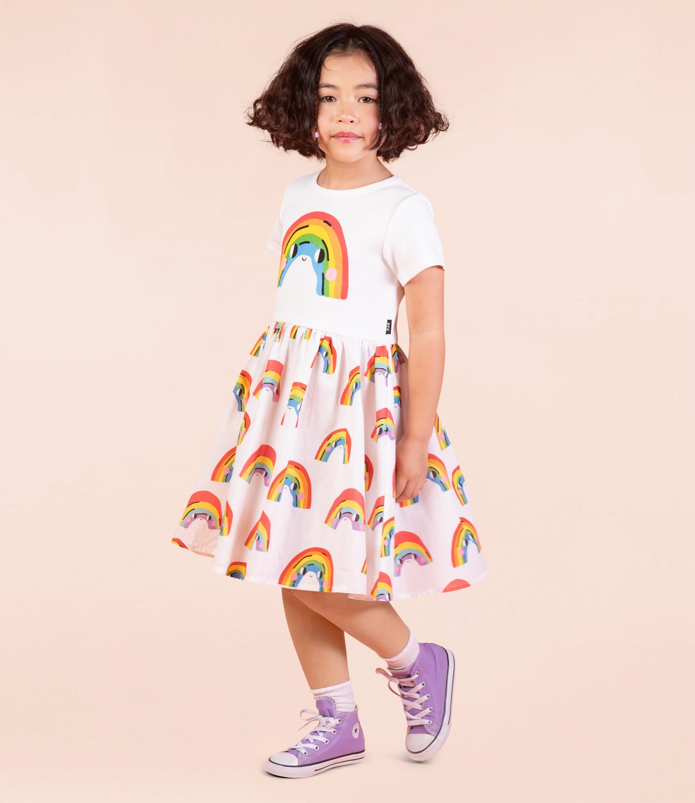 Rock Your Kid Over the Rainbow T Shirt Dress