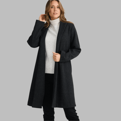 Brave and True Bella Coat Black Marle