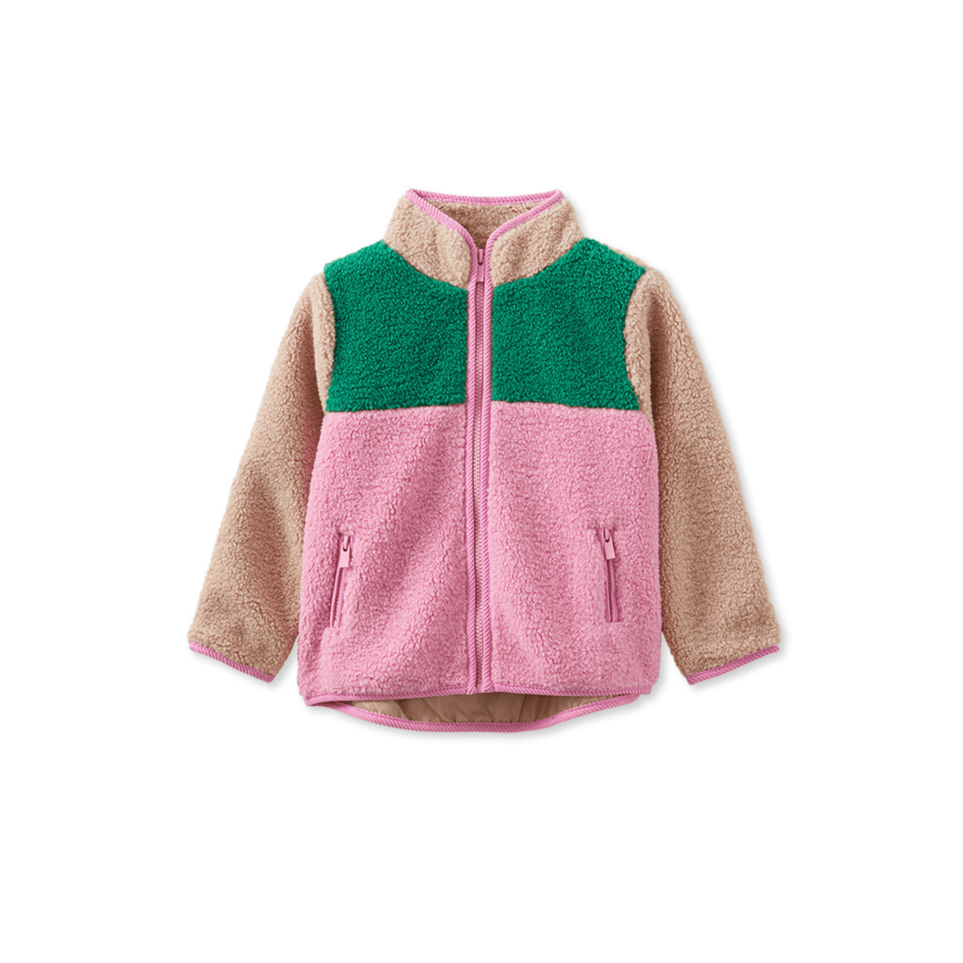 Milky Clothing Colour Block Sherpa Jacket