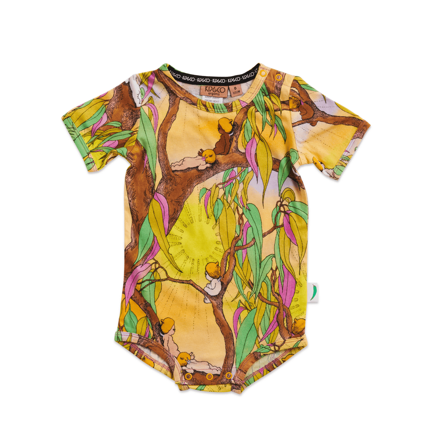 Kip and Co May Gibbs Sunrise Delight Organic Short Sleeve Romper