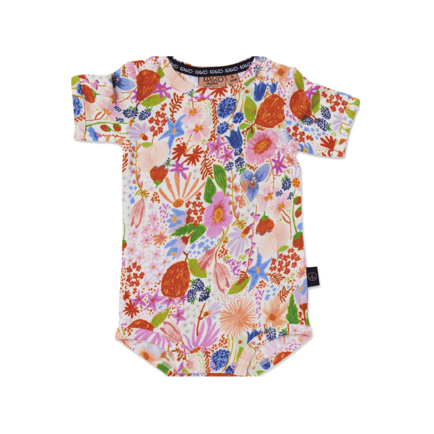 Kip and Co Meandering Meadow Organic Short Sleeve Romper