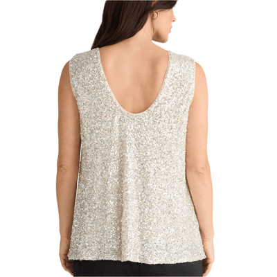 Brave and True Show Stopper Top Champagne Sequin