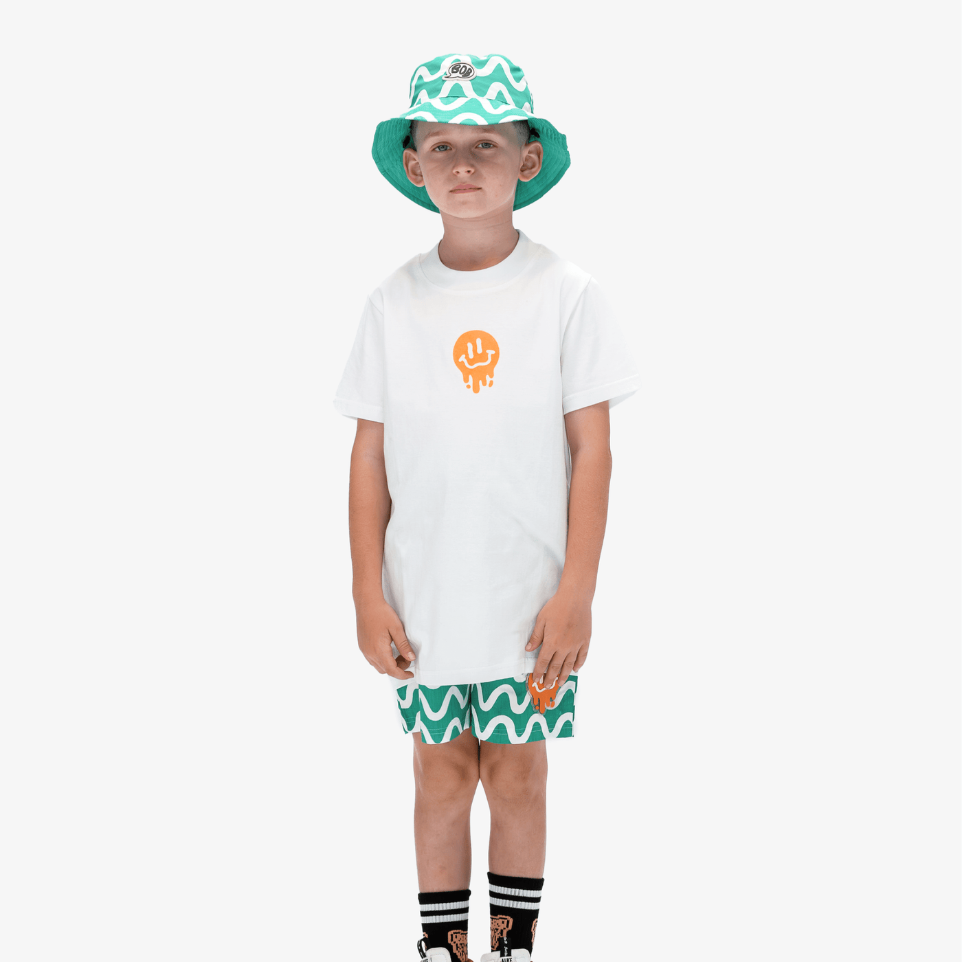 Band of Boys White Drippin in Smiles Tee