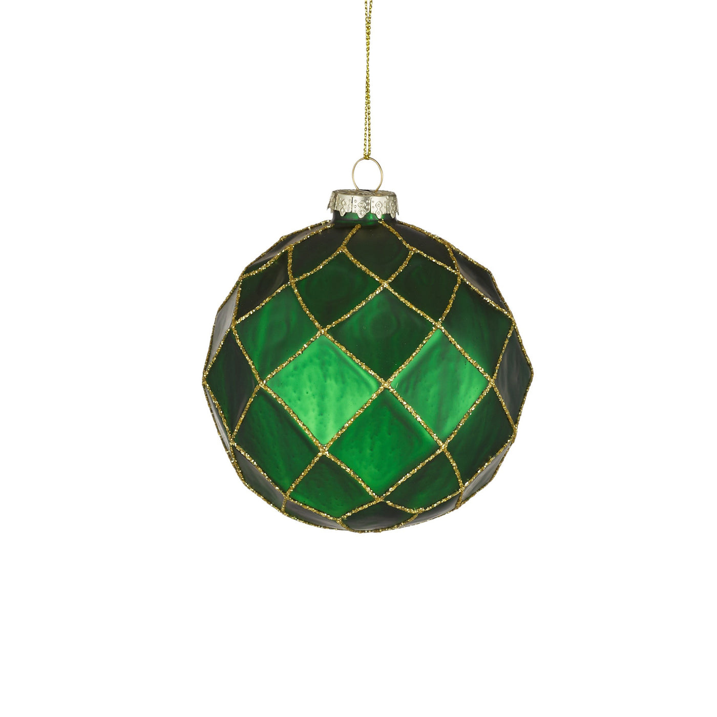 Emerald Bauble Glass Green