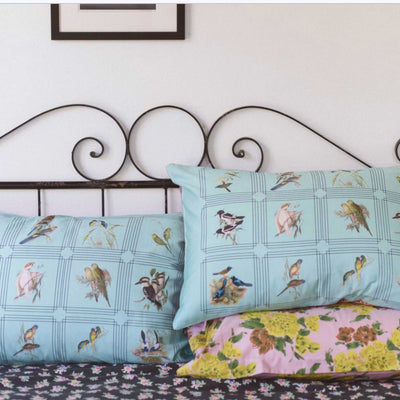 Lazybones Australian Bird Pillowcase Set