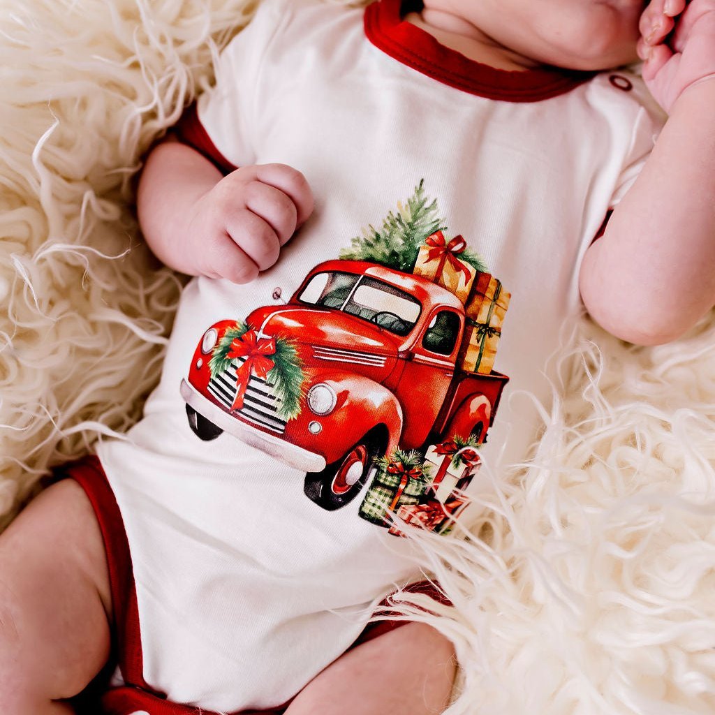 Confetti Kids Christmas Truck Bodysuit