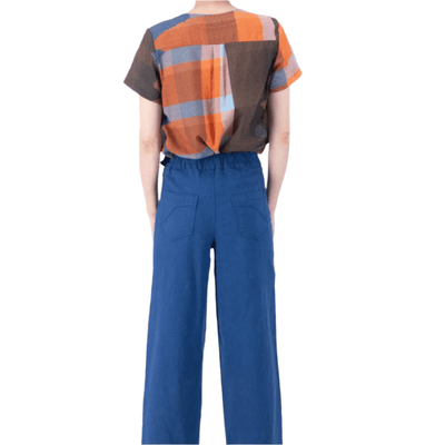 Olga De Polga Peggy Long Pants Lino Cobalt Blue