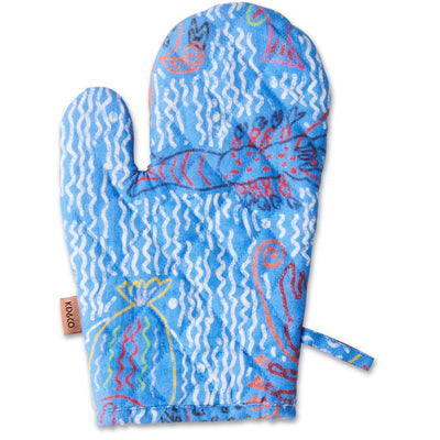 Kip and Co Oven Mitt Deep Blue