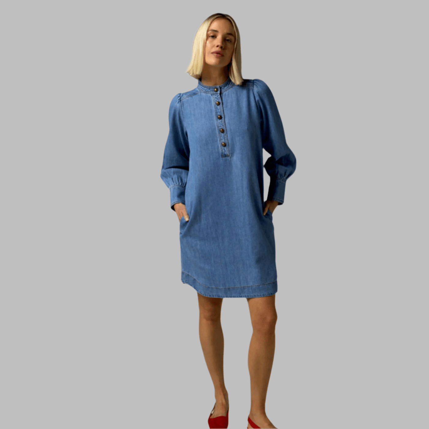 Zoe Kratzmann Elocution Dress Light Washed Denim