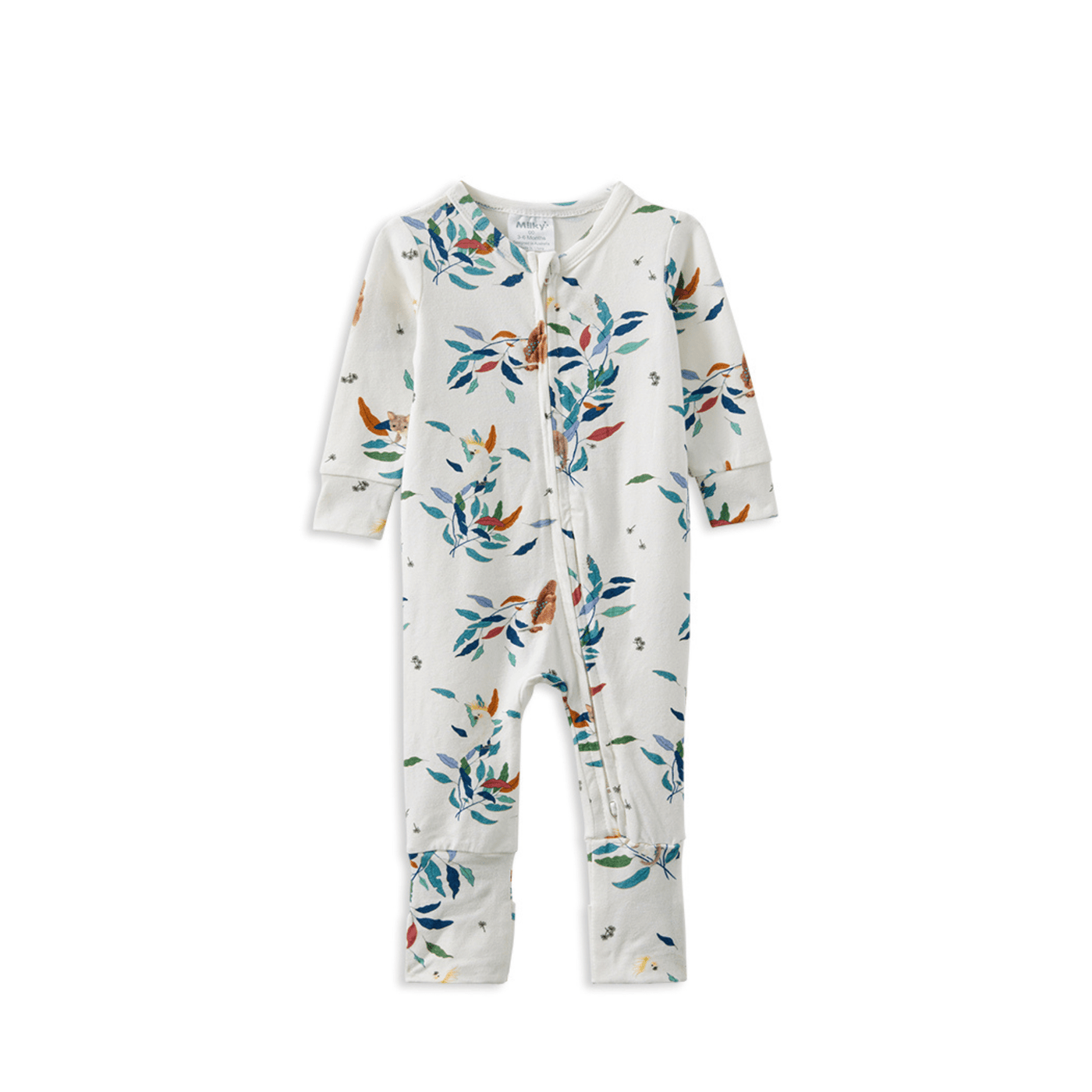 Milky Clothing Eucalyptus Zip Romper