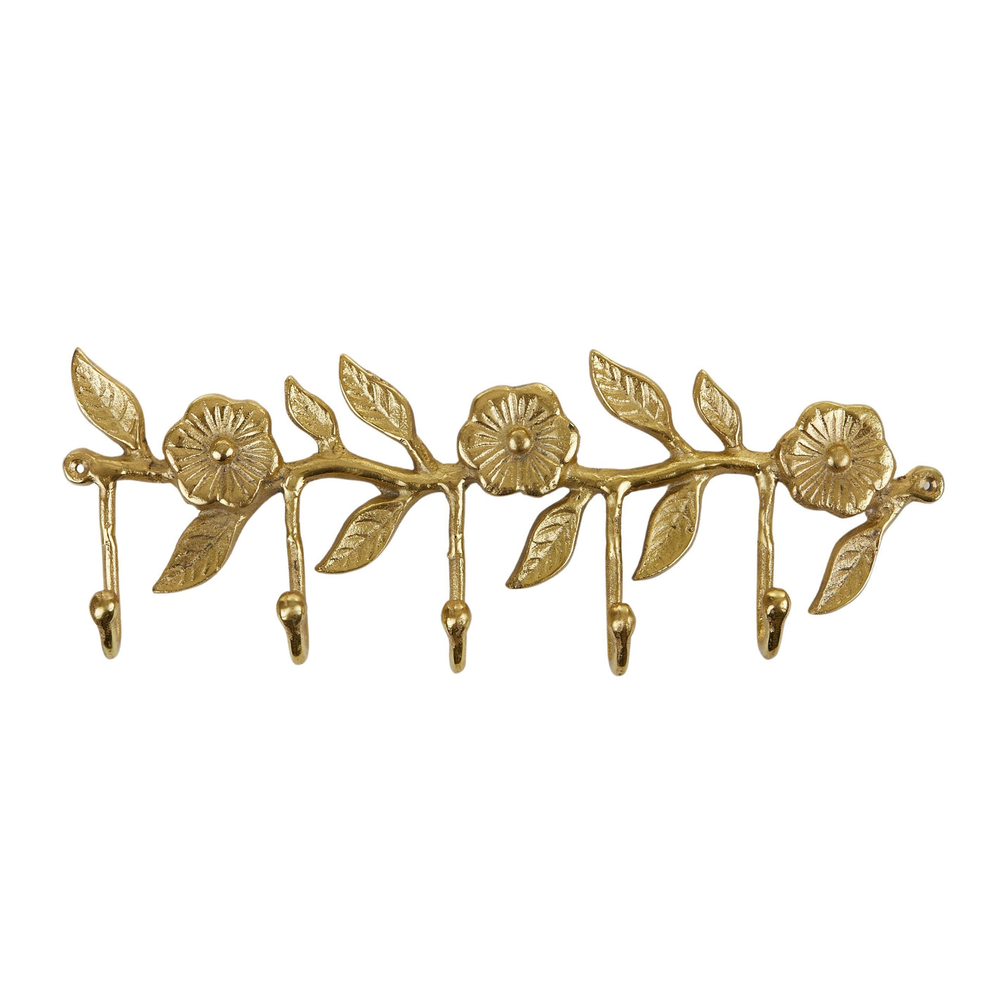 Fleurs Metal Wall Hook Gold