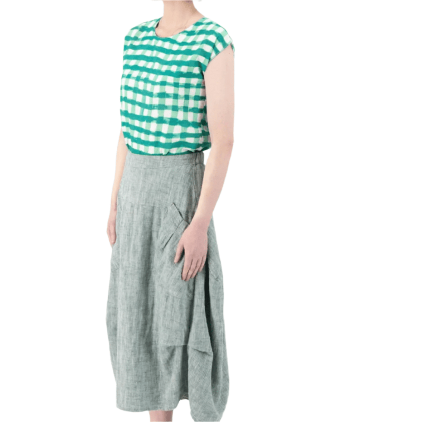 Olga De Polga Milwaukee Panorama Skirt Green