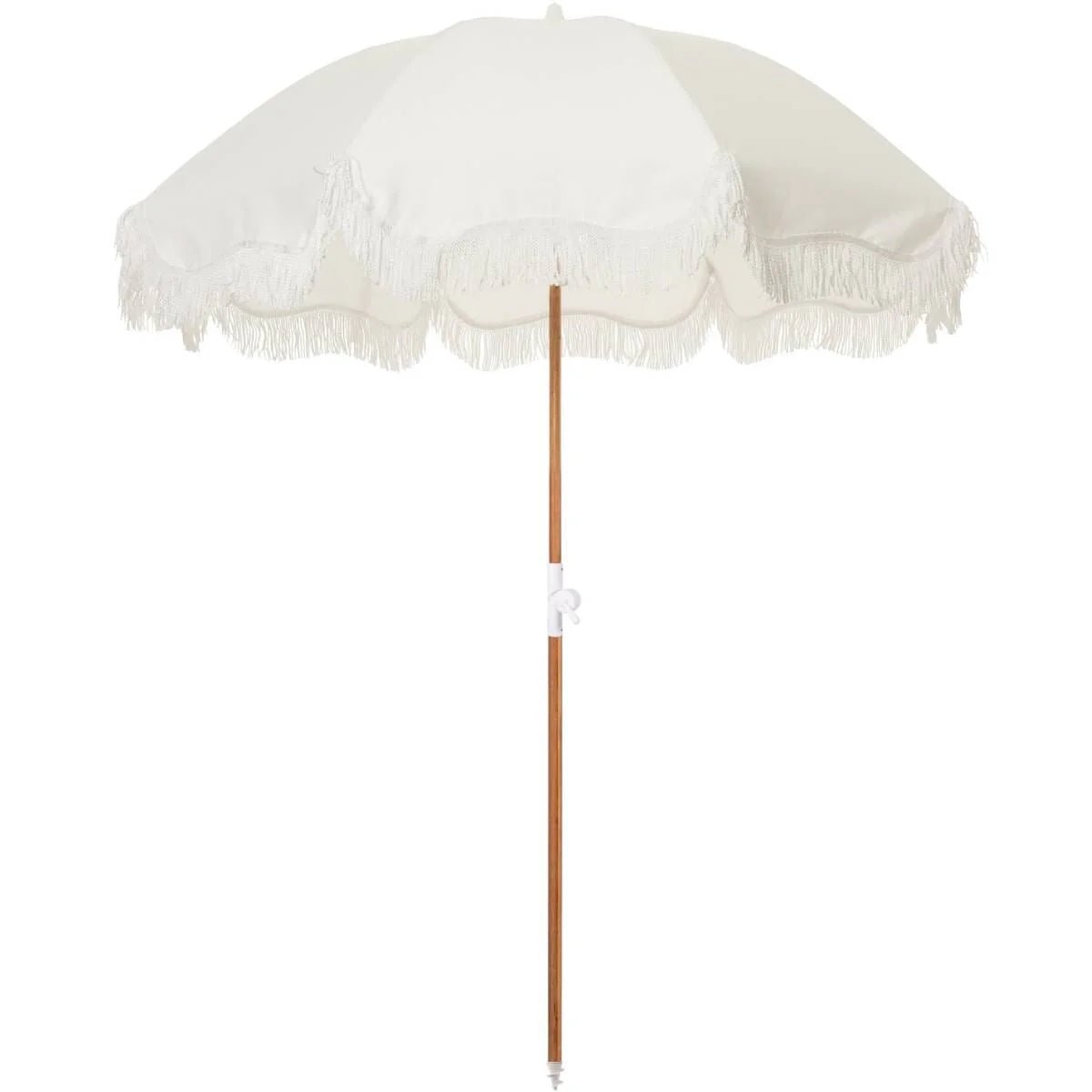 Business and Pleasure Holiday Beach Umbrella Antique White