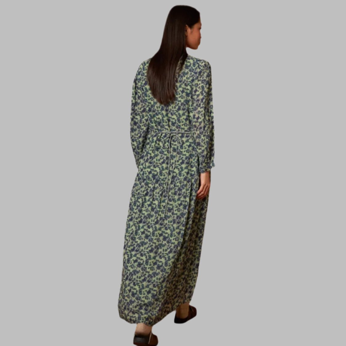 Indi and Cold Jade Printed Maxi Dress